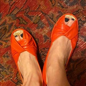 FLY LONDON SIZE 9 Peep Toe Wedges